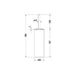 فرشاة مرحاض بالحامل دي كود كروم من ديورافيت - Image 2