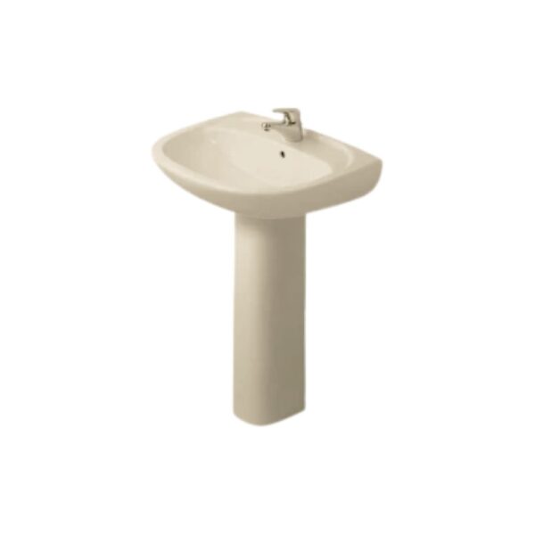 حوض 60سم ديورافيت ديورابلاس برجامون بالعامود الطويل