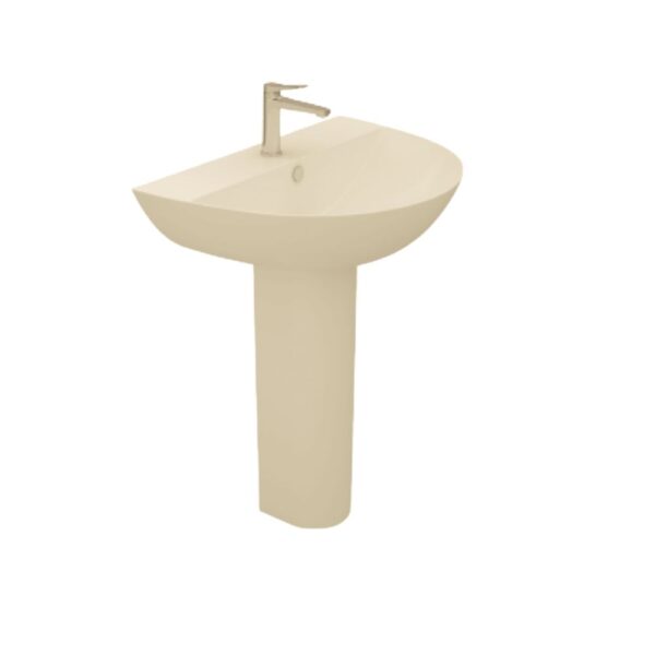 حوض 80سم تايتن بالعامود الطويل برجامون