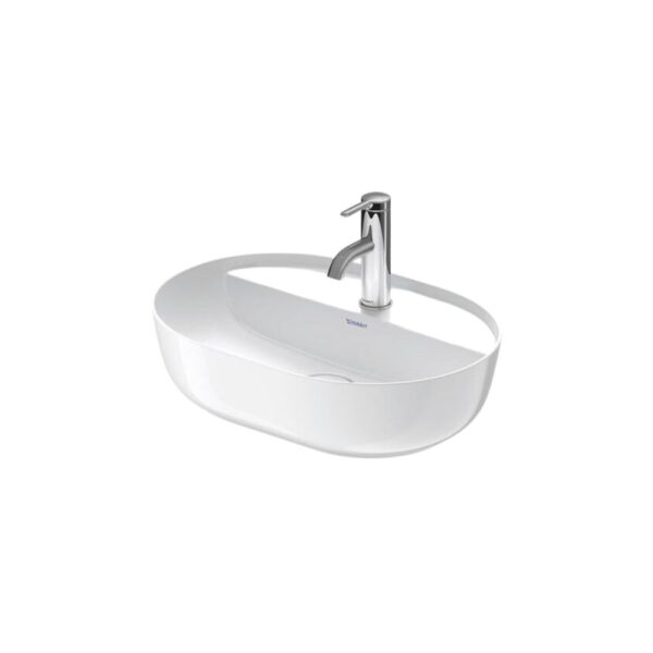 حوض ديورافيت 0380500000 لوف أبيض يثبت فوق سطح أفقي بفتحة للخلاط 50سم