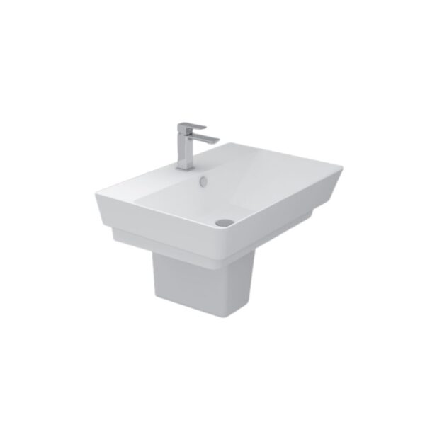 حوض ساني بيور 80سم بالعامود المعلق كيبلر أبيض