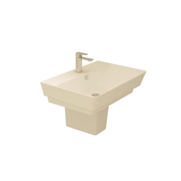 حوض 80سم ساني بيور بالعامود المعلق كيبلر برجامون 