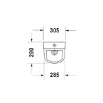 مبولة بالصرف تغذية علوية دي كود أبيض من ديورافيت - Image 2