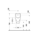 مبولة بالصرف تغذية علوية دي كود أبيض من ديورافيت - Image 3