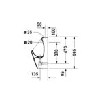 مبولة بالصرف تغذية علوية دي كود أبيض من ديورافيت - Image 4