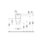 مبولة بالصرف تغذية خلفية دي كود أبيض من ديورافيت - Image 3