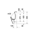 مبولة بالصرف تغذية خلفية دي كود أبيض من ديورافيت - Image 4