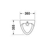 مبولة بالصرف تغذية خلفية جيم أبيض من ديورافيت - Image 2