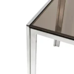 ترابيزة انتريه/مكتب مودرن 80x60سم استانلس ستيل اللون كروم من الفا - Image 3