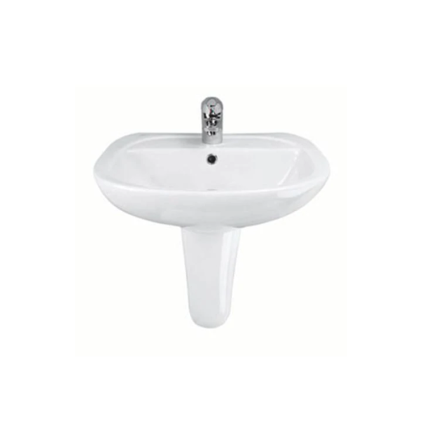 حوض 55 سم بالعامود المعلق صوفيا ابيض من ايديال ستاندر