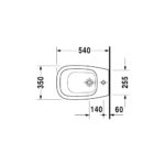 بيديه أرضي بالدش دي كود أبيض من ديورافيت - Image 2