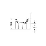 بيديه أرضي بالدش دي كود أبيض من ديورافيت - Image 4