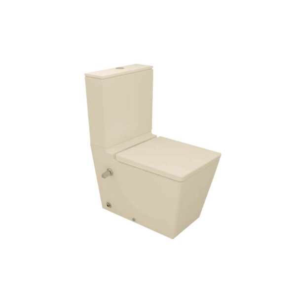 تواليت ارضي ملاصق للحائط والسديلي سوفت كلوز كيبلر برجامون من ساني بيور