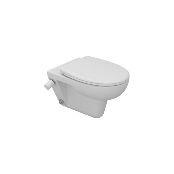 مرحاض معلق روزيتا أبيض بالدش من ساني بيور