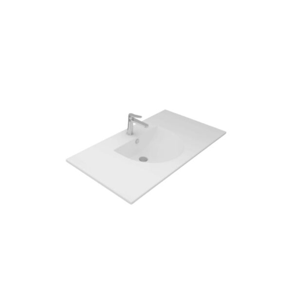 حوض موبيليا تايتن 85سم أبيض ساني بيور