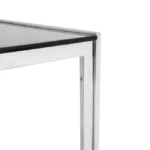 ترابيزة انتريه/مكتب مودرن 80x60سم استانلس ستيل اللون كروم من الفا - Image 4
