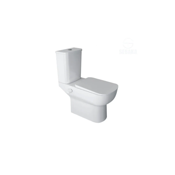 تواليت ايديال ستاندر أرضي نيو ايسيدرا أبيض بالدوش والسديلي البلاستك