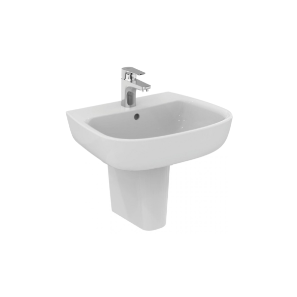 حوض 65سم ايديال ستاندر نيو ايسيدرا أبيض بالعامود المعلق