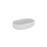 حوض فوق ايديال ستاندر سطح اي لايف أفقي أبيض 55*36سم بيضاوي بدون فتحة خلاط