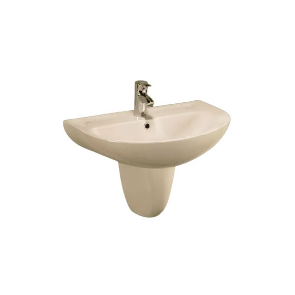 حوض 65سم بلان بالعامود المعلق برجامون