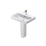 حوض ديورافيت 65سم نمبر وان بالعامود الطويل أبيض