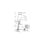 خلاط حوض قصير يوروستورم كروم من ايديال ستاندر - Image 2