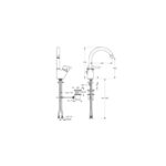 خلاط حوض عالي قابل للدوران يوروستورم كروم من ايديال ستاندر - Image 2