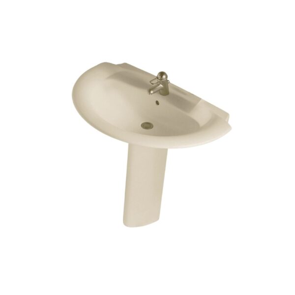 حوض ايديال ستاندر 70سم مانتا برجامون بالعامود الطويل