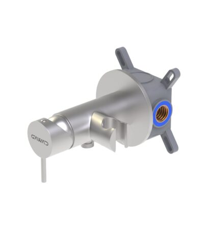 خلاط شطافة دفن مدور شامل جسم الدفن ايزي بوكس نيكل كروم من جواد