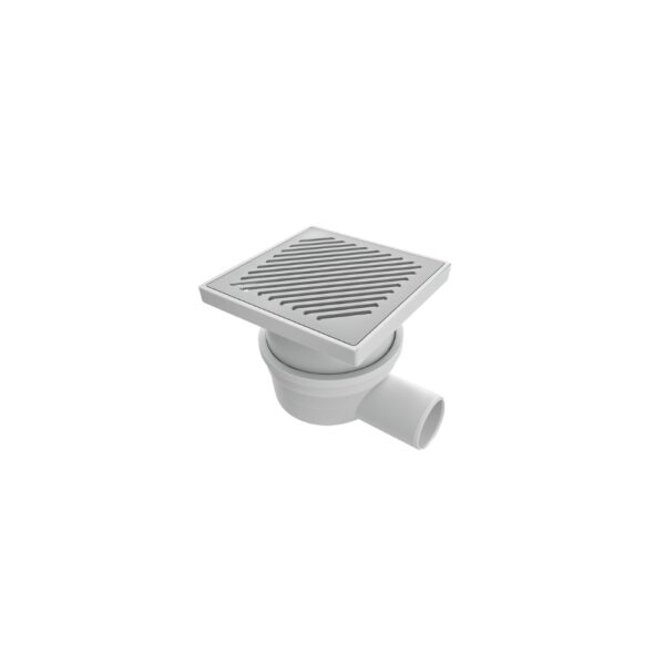 صفاية بغطاء مقلم مخرج جانبى 50 مم بغطاء 150 مم ابيض من كيسيل