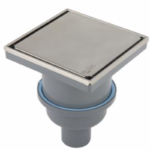 بيبه حمام بالوش قابلة للتبليط 15سم DL-61-15V تصريف رأسي 50مم كروم من بيورا