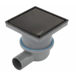 بيبه حمام بالوش قابلة للتبليط 20سم DL-61-20BH تصريف جانبي 50مم جرافتي مط من بيورا