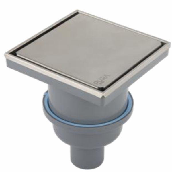 بيبه حمام بالوش قابلة للتبليط 20سم DL-61-20V تصريف رأسي 50مم كروم من بيورا