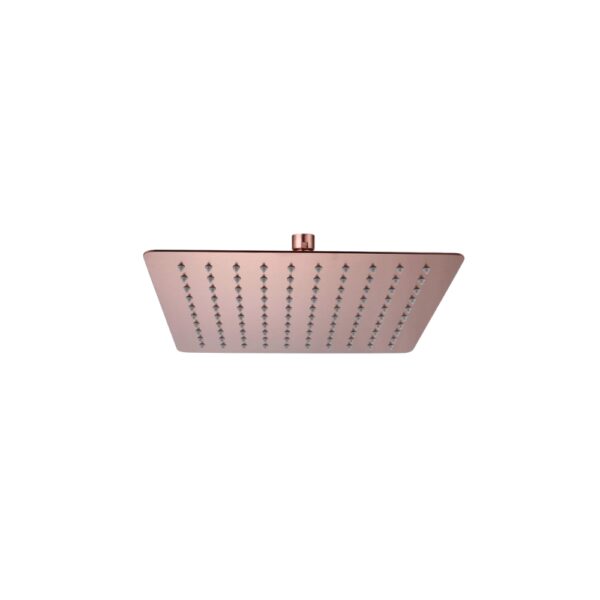 طاسة شاور مربعة 15سم اكسورا روز جولد لامع من جواد
