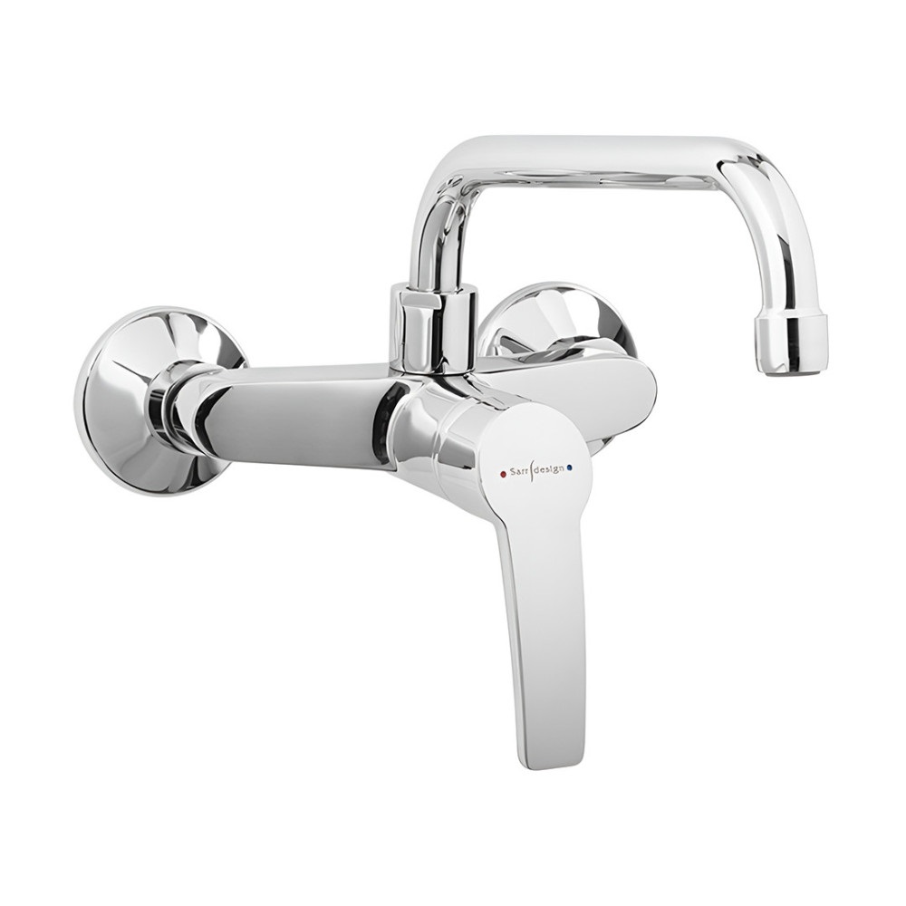 SD1127-CP خلاط مطبخ حائطي 20سم أمازون كروم من سار ديزاين - Image 1