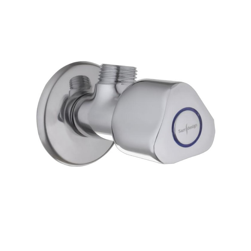 SD3101-1-CP محبس زاوية ريوا 1/2*1/2 كروم من سار ديزاين (SD3101-1-CP) - Image 1
