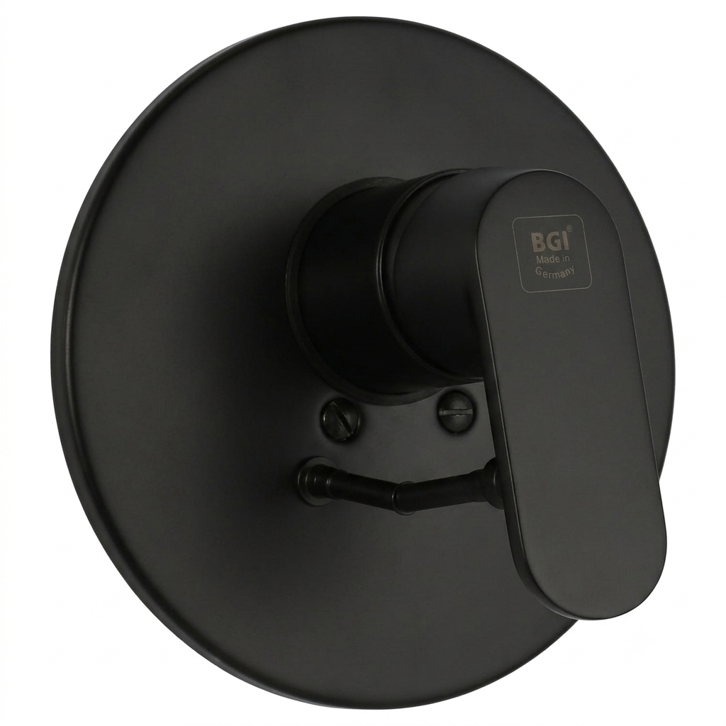 BGI-1016B وش خلاط شاور شامل جسم الدفن 2 مخرج ايكو بلس أسود من BGI - Image 1