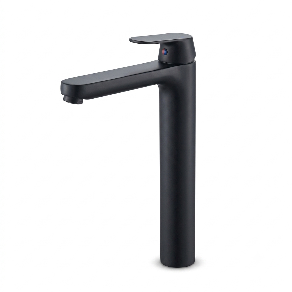 BGI-1021HB خلاط حوض إيكو بلس لونج أسود من BGI - Image 1